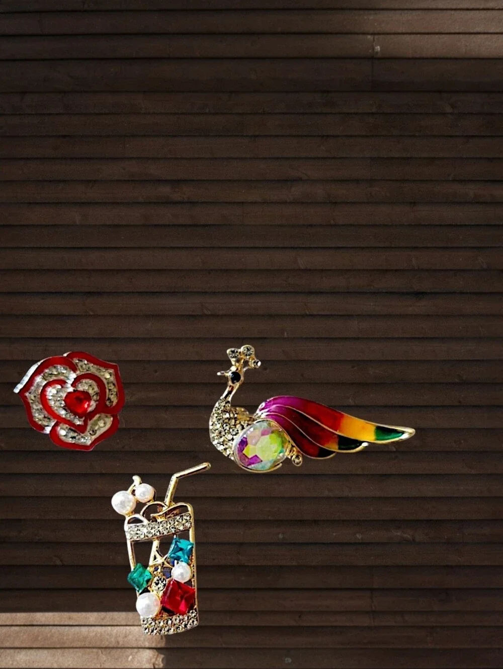 Colorful Lapel Pin Trio